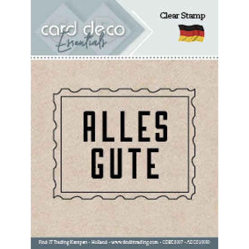 Alles Gut - Card Deco Essentials - Text Clear Stamp