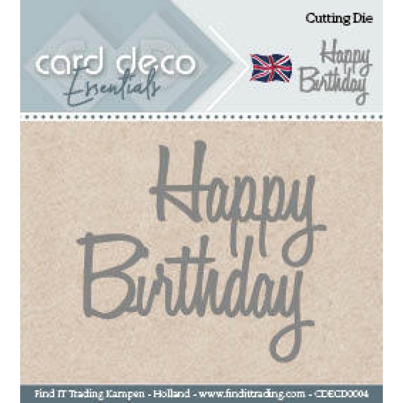 Card Deco Cutting Dies Happy Birthday