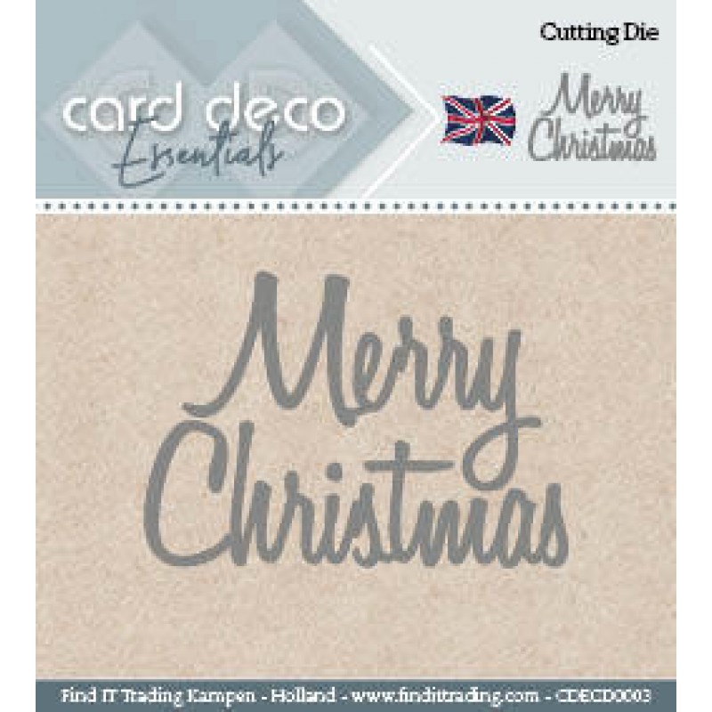 Card Deco Cutting Dies Merry Christmas