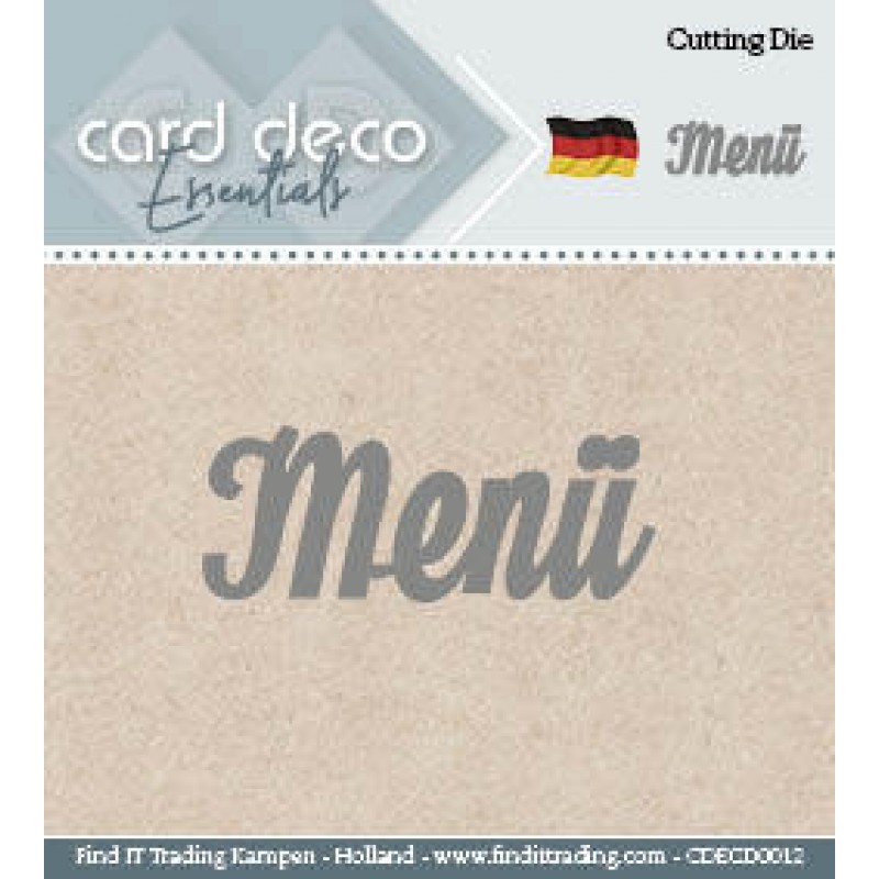 Card Deco Cutting Dies- Menü