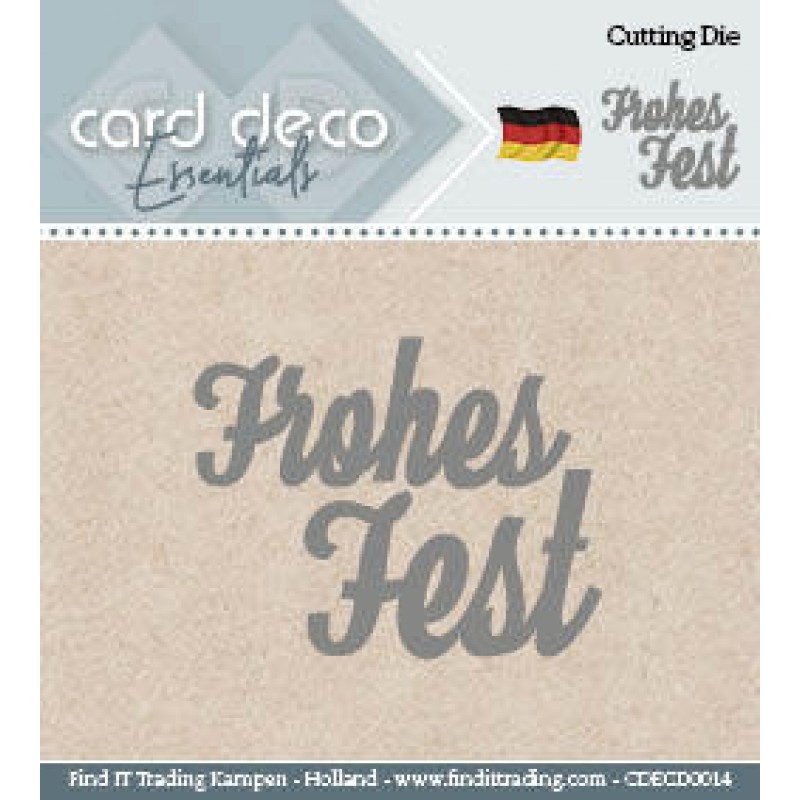 Card Deco Cutting Dies- Frohes Fest