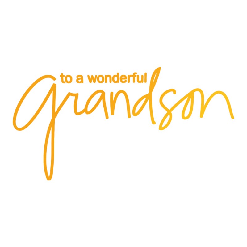 Wonderful Grandson Hotfoil Stamp (89 x 45mm | 3.5 x 1.8in)