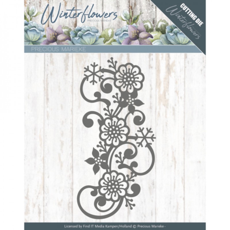 Dies - Precious Marieke - Winter Flowers - Snowflake flower swirl