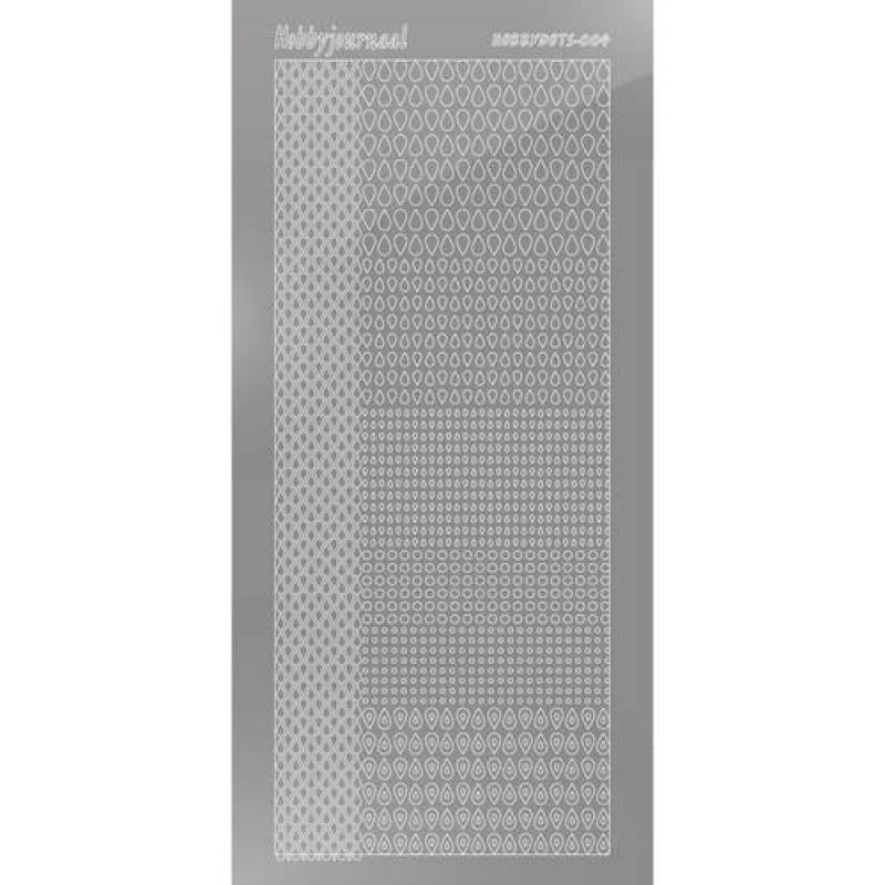 Hobbydots sticker - Mirror - Silver