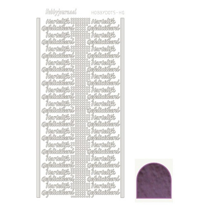 Hobbydots sticker - Mirror - Violet