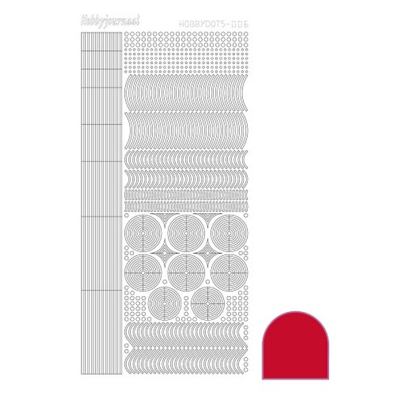 Hobbydots sticker - Adhesive - Red