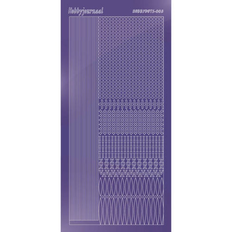 Hobbydots sticker - Mirror - Purple