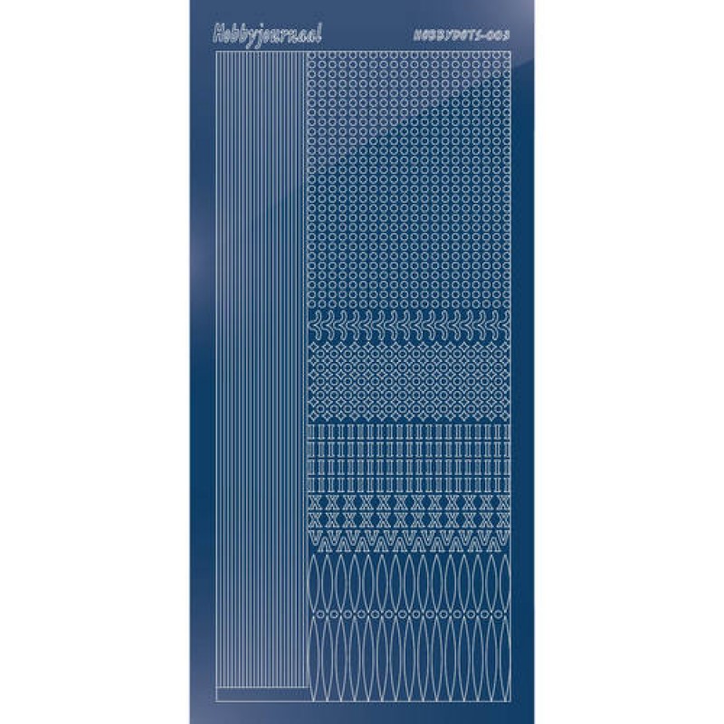 Hobbydots sticker - Mirror - Blue