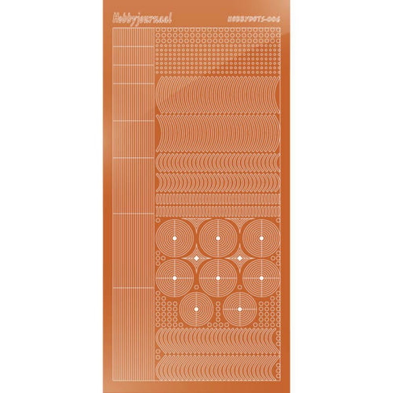 Hobbydots sticker - Mirror - Copper