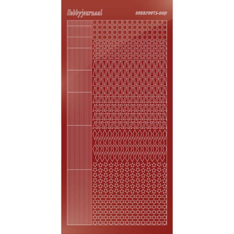 Hobbydots sticker - Mirror - Red