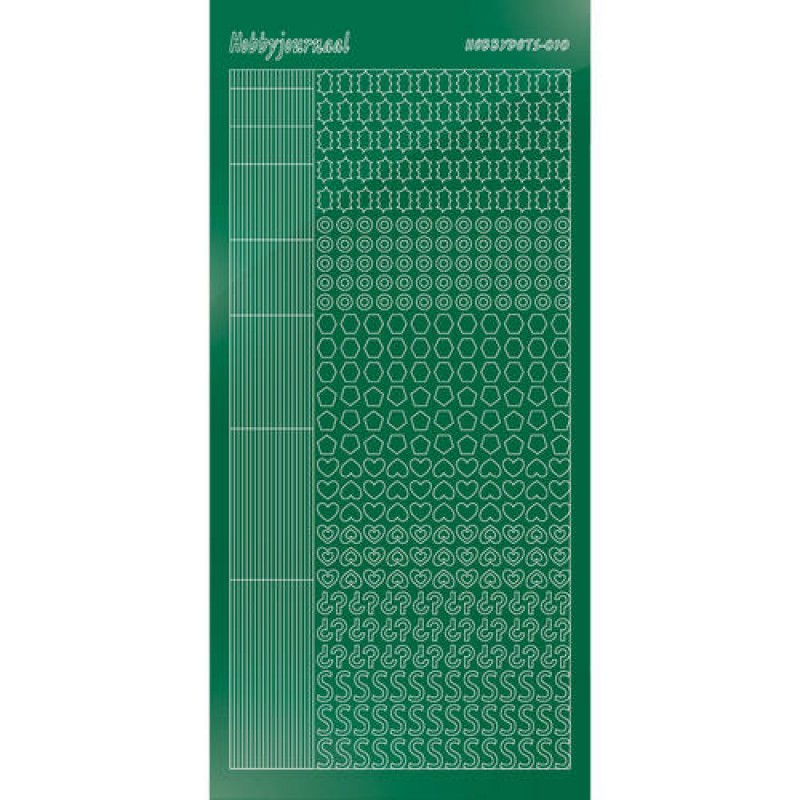 Hobbydots sticker - Mirror - Green