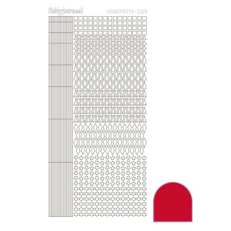 Hobbydots sticker - Adhesive - Red