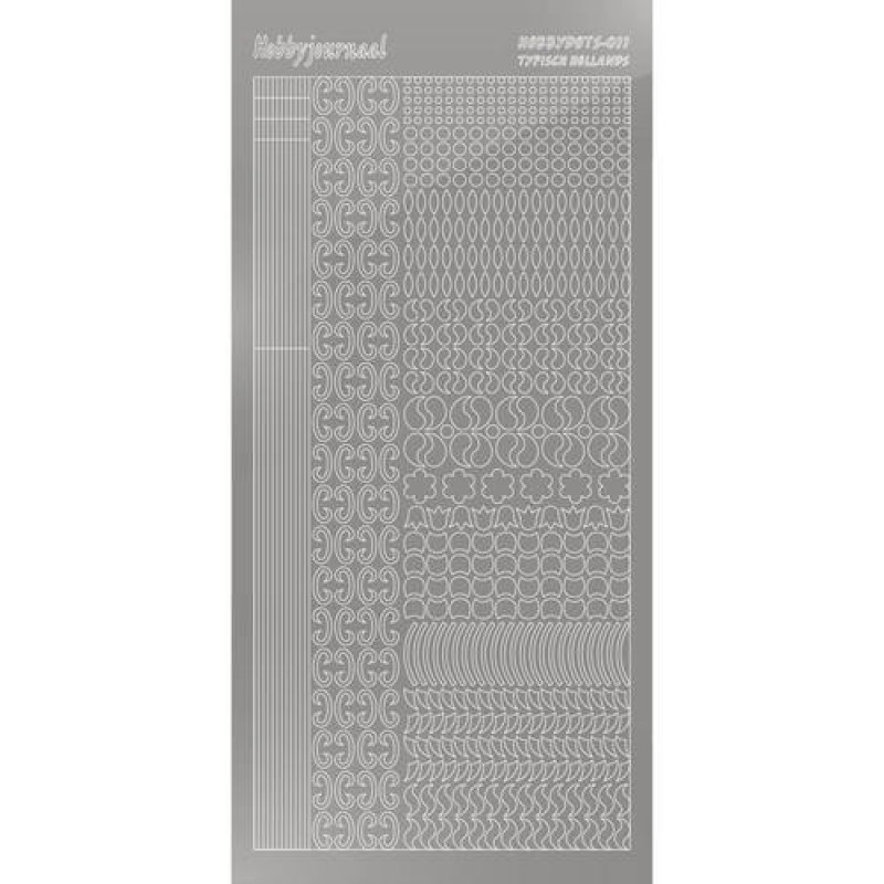 Hobbydots sticker - Mirror - Silver