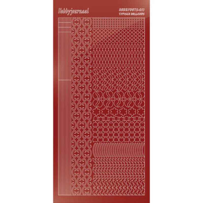 Hobbydots sticker - Mirror - Red