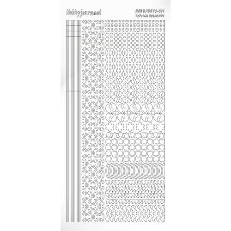 Hobbydots sticker - Adhesive - White