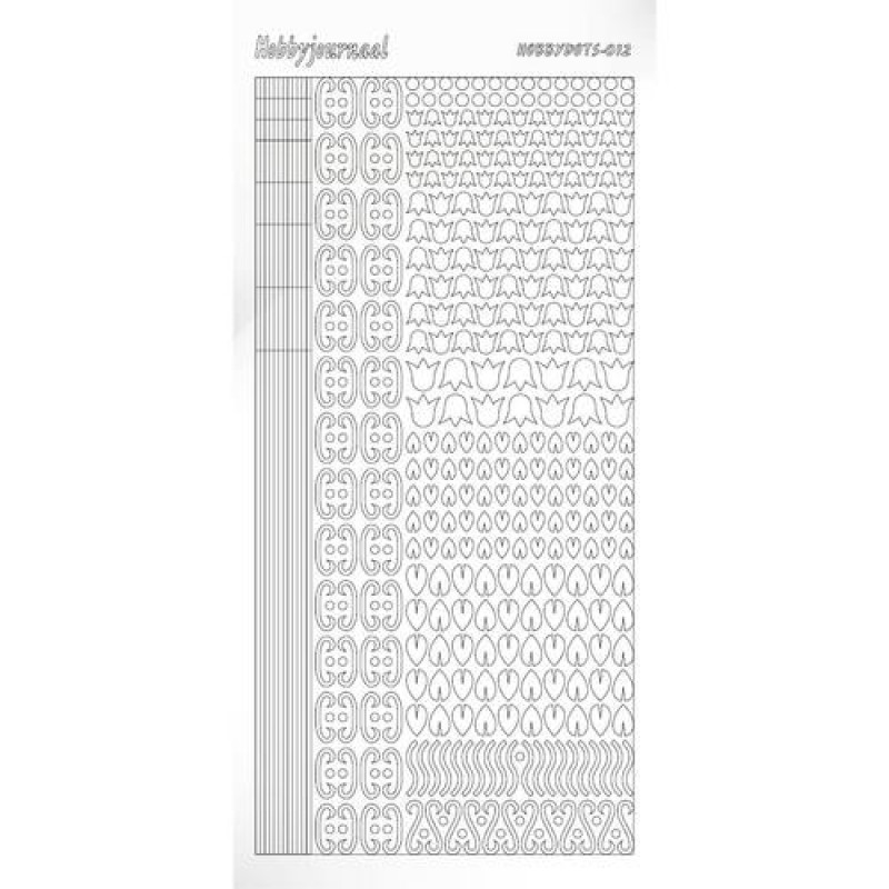 Hobbydots sticker - Adhesive - White