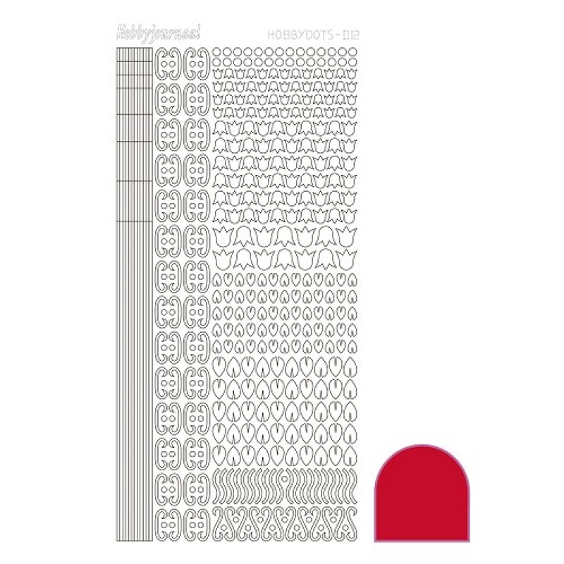 Hobbydots sticker - Adhesive - Red