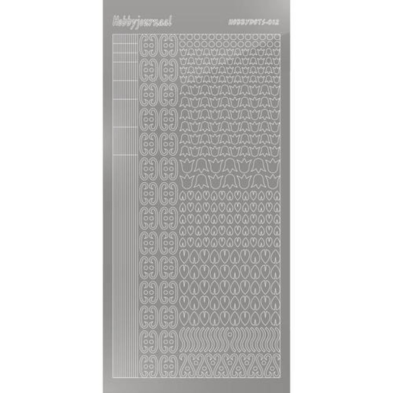 Hobbydots sticker - Mirror - Silver