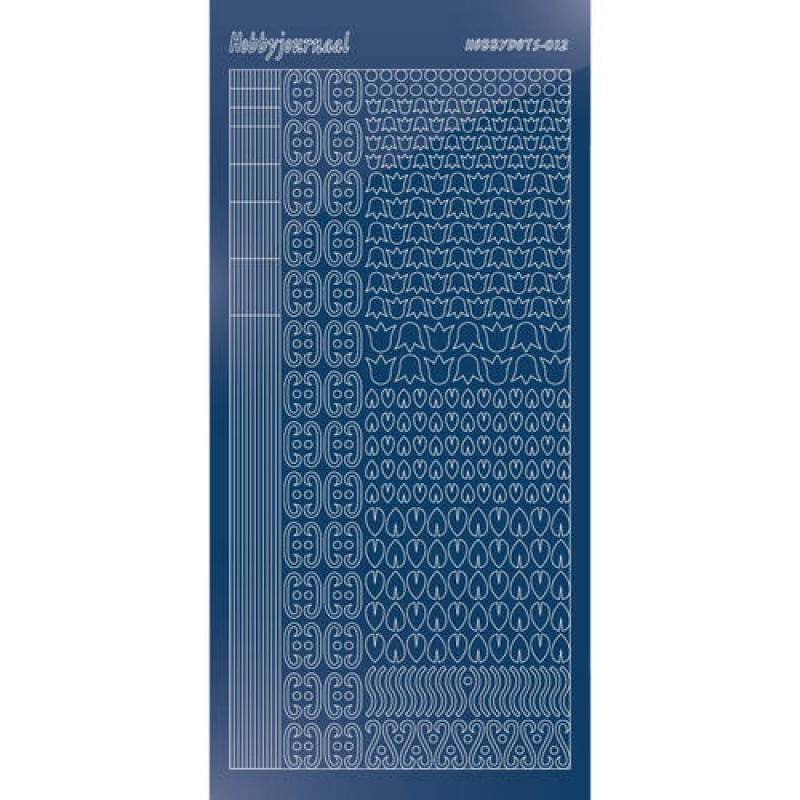 Hobbydots sticker - Mirror - Blue