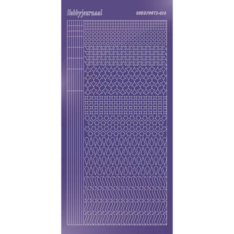 Hobbydots sticker - Mirror - Purple