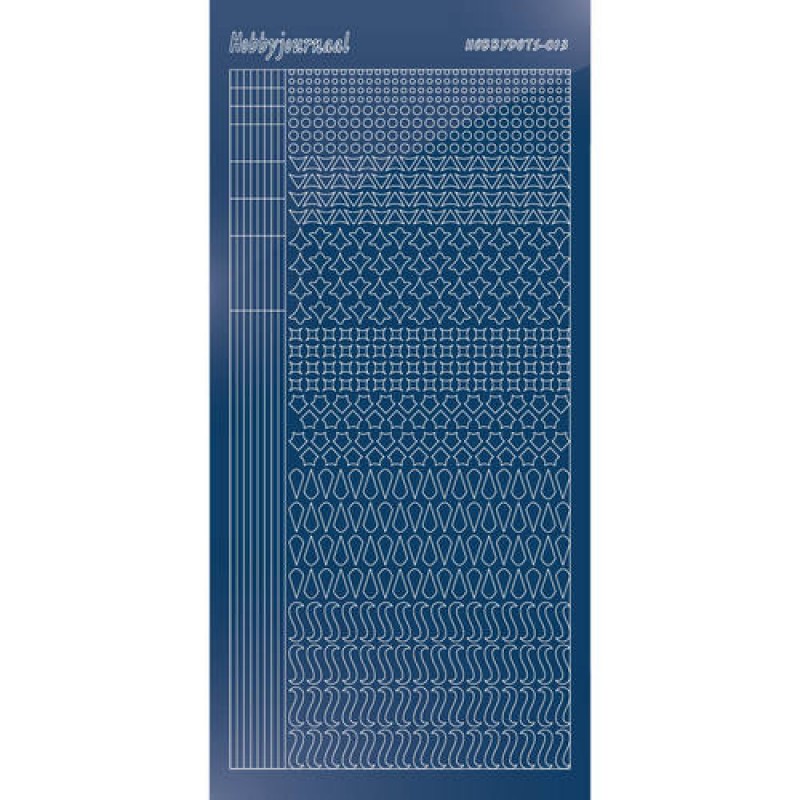 Hobbydots sticker - Mirror - Blue