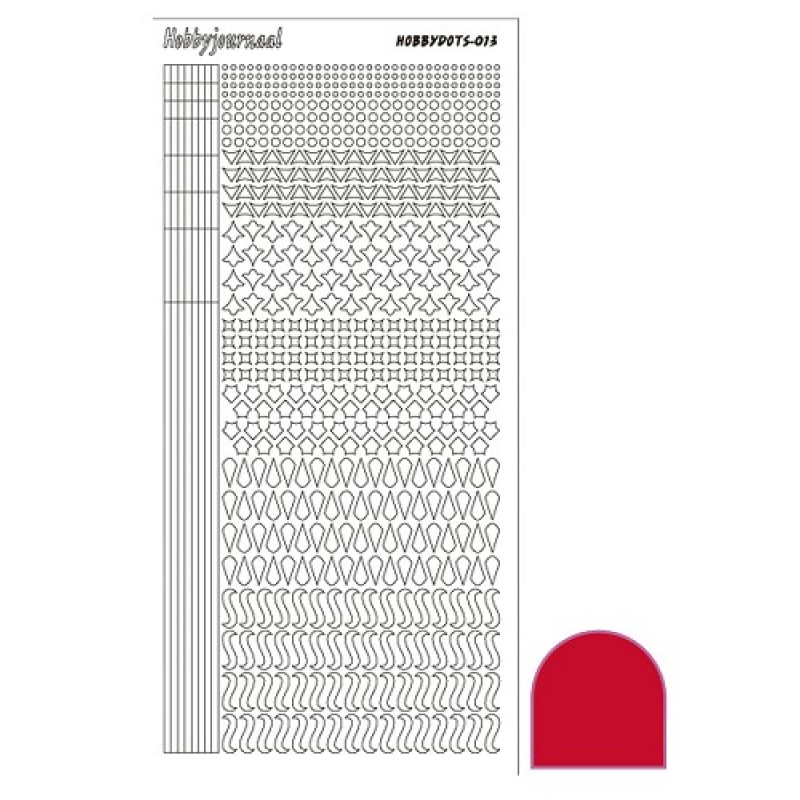 Hobbydots sticker - Adhesive - Red