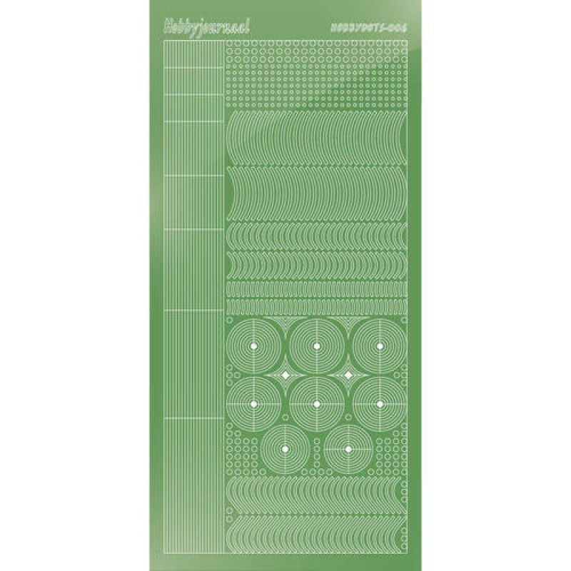 Hobbydots sticker - Mirror - Lime