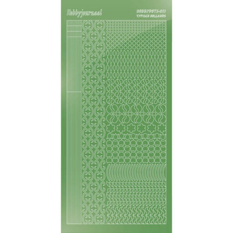 Hobbydots sticker - Mirror - Lime