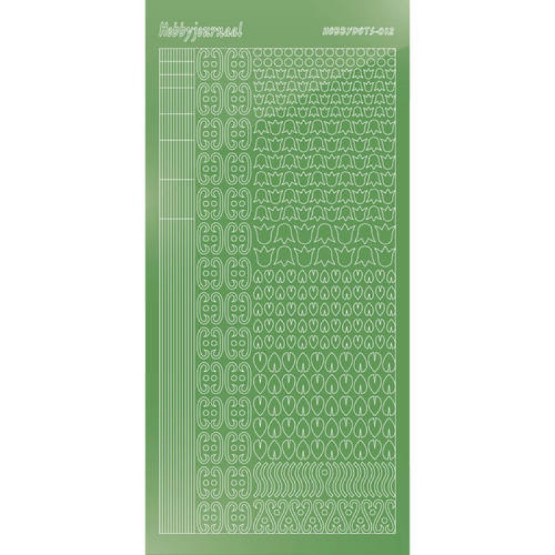 Hobbydots sticker - Mirror - Lime