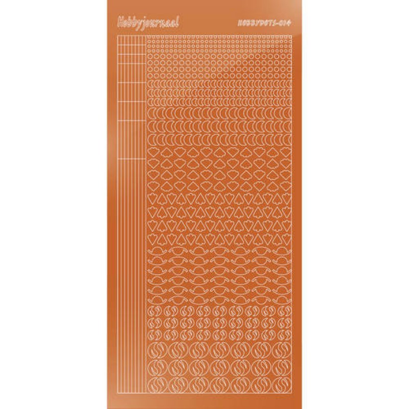 Hobbydots sticker - Mirror Copper