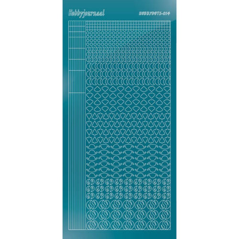 Hobbydots sticker - Mirror Turquoise