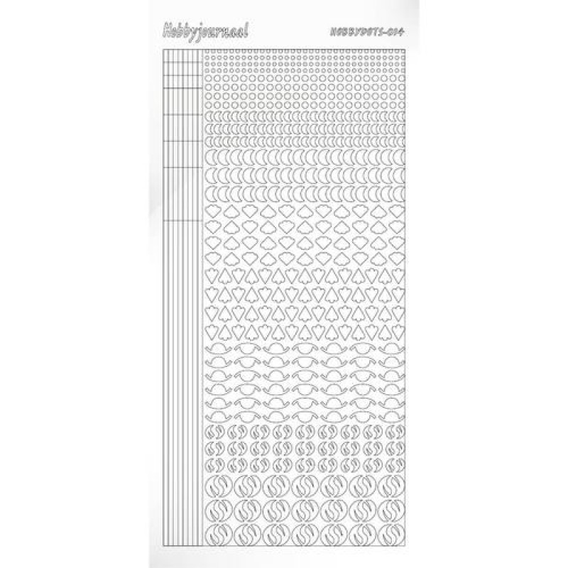 Hobbydots sticker - Adhesive White