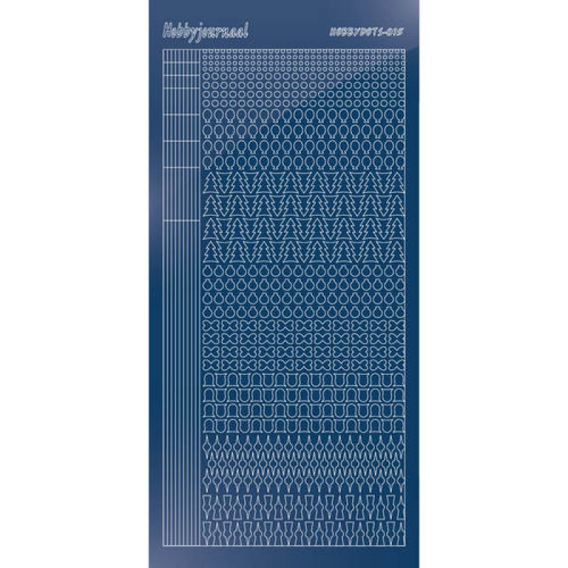 Hobbydots sticker - Mirror - Blue