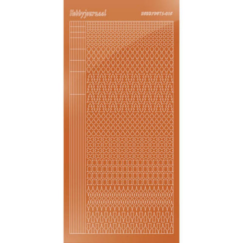 Hobbydots sticker - Mirror Copper