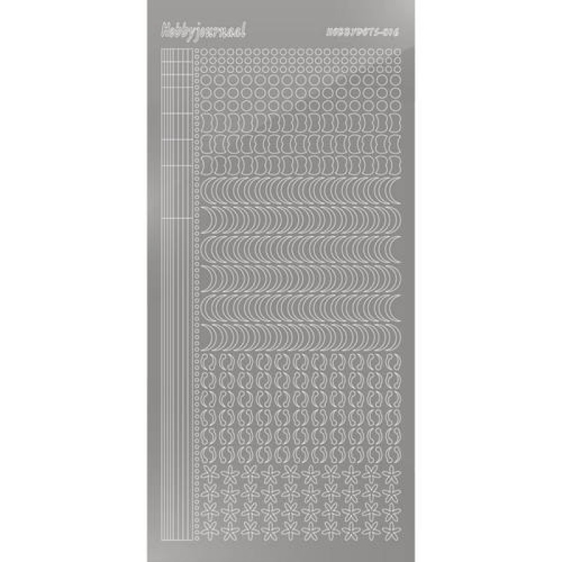 Hobbydots sticker - Mirror - Silver