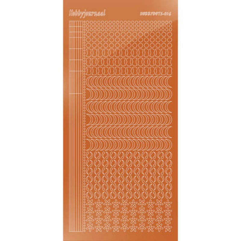 Hobbydots sticker - Mirror Copper