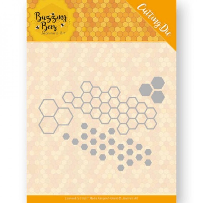 Honingraat Zeshoeken Set -  Buzzing Bees - Cutting & Embossing Die van Jeanines Art 