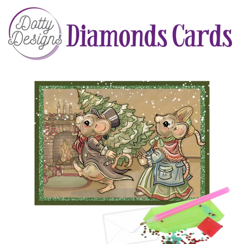 Dotty Designs Diamond Cards - Have a Mice Christmas