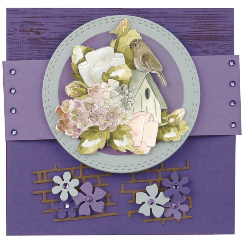 3D Push Out - Precious Marieke - Purple Passion - Bird Paradise