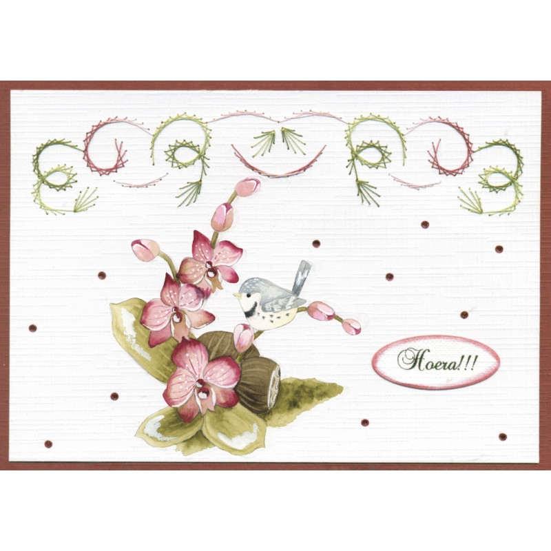 3D Push Out - Precious Marieke - Purple Passion - Bird Paradise