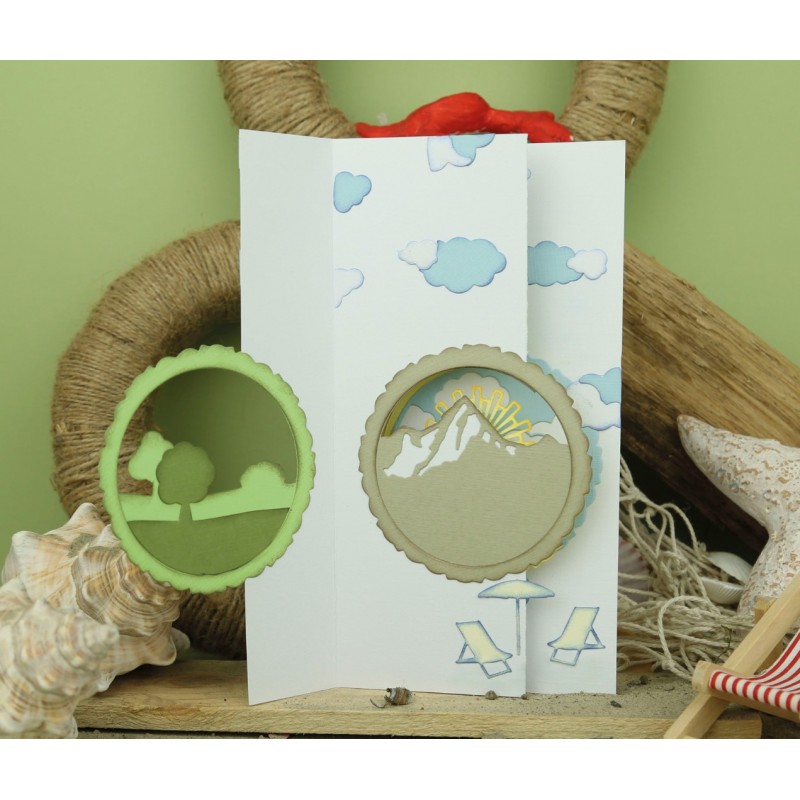 Card Deco Essentials - Build a Scene Dies - In the Mountains