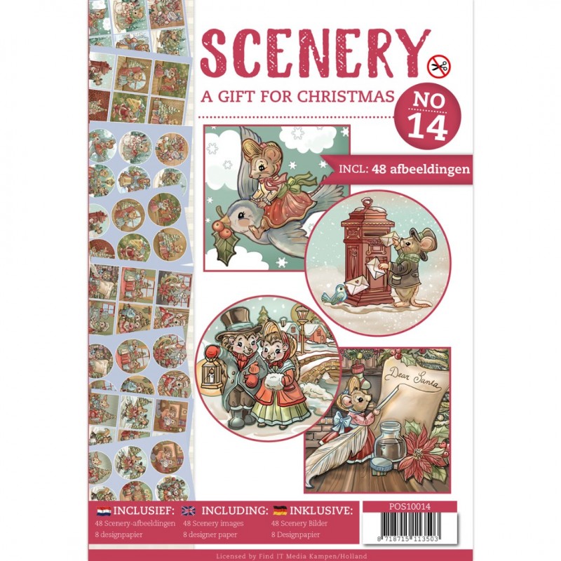 Push Out book Scenery 14 - A Gift for Christmas