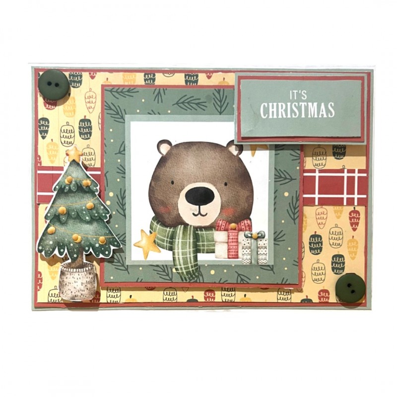 The Paper Boutique Friends at Christmas 8x8 Colour Card Pad