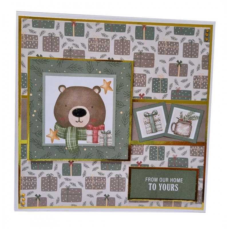 The Paper Boutique Friends at Christmas 8x8 Colour Card Pad