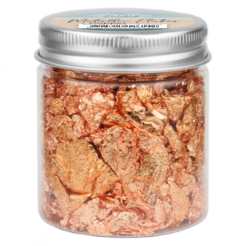 Card Deco Essentials - Metallic Flakes - Copper