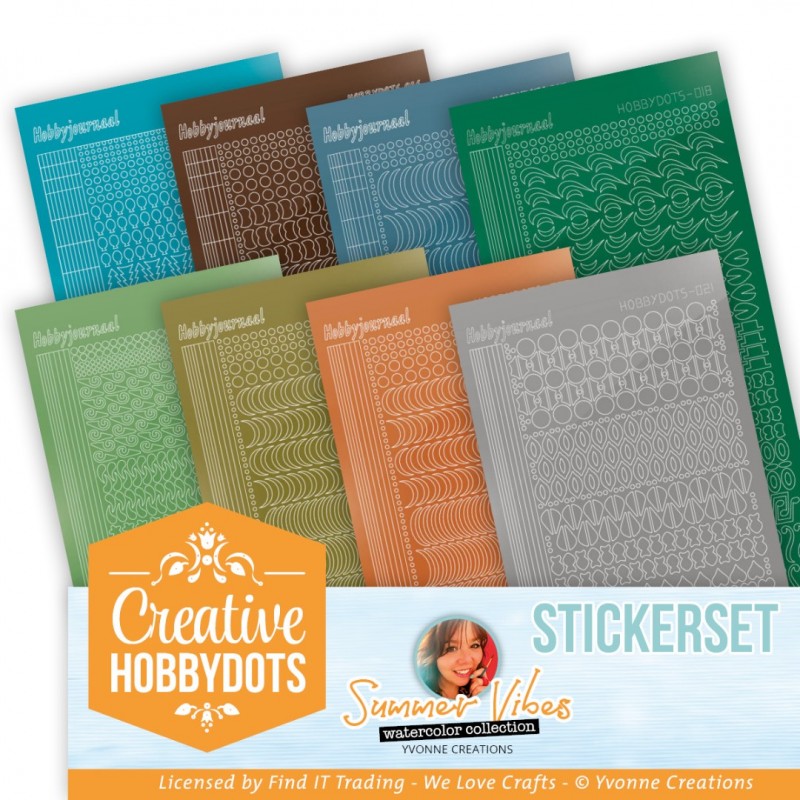 Creative Hobbydots Stickerset 39 - Yvonne Creations - Summer Vibes