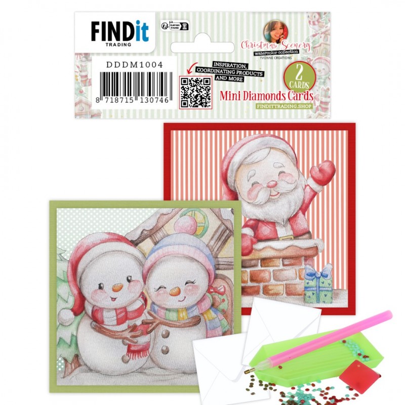 Dotty Designs Mini Diamond Cards set - Christmas Scenery