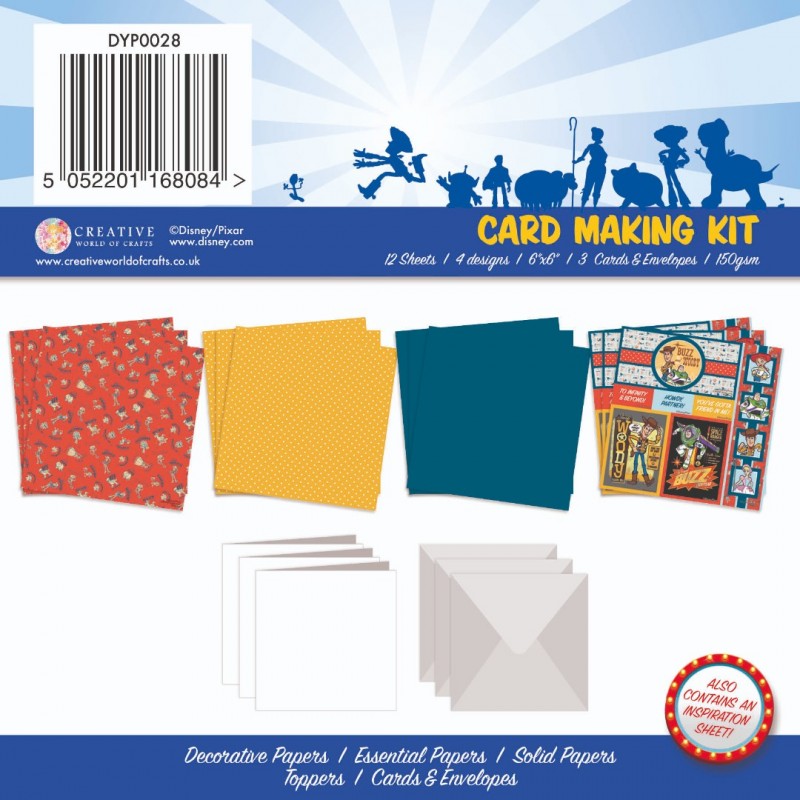 Toy Story - 6x6 Card Making Kit - Makes 3 Cards