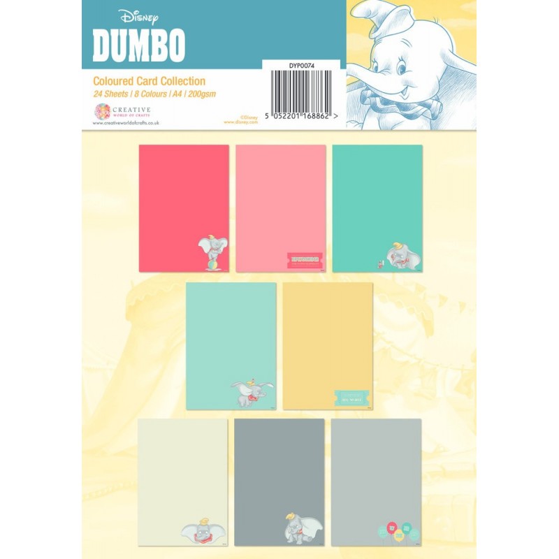 Dumbo - Coloured Card A4 Pack