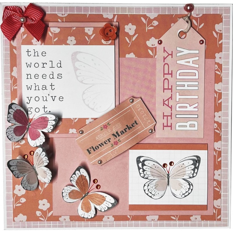 The Paper Boutique Lovely Days 8x8 Colour Card Pack